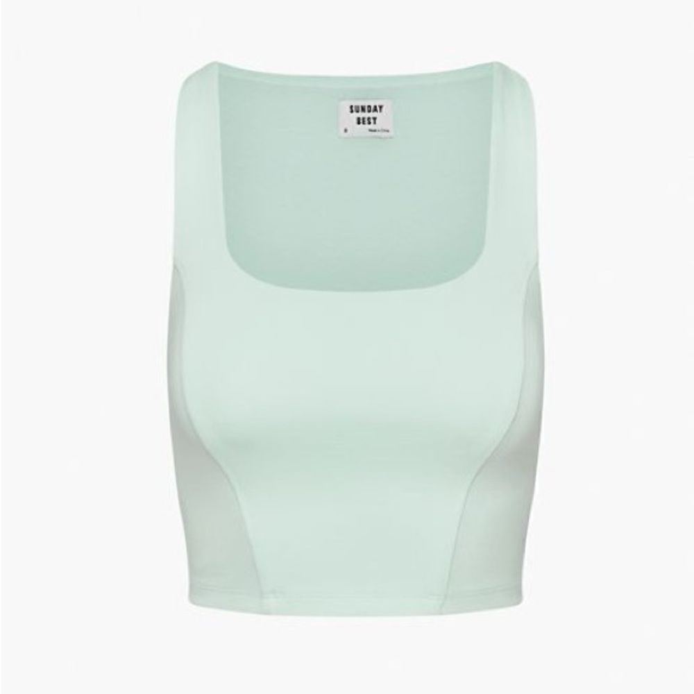 Sunday Best Jagger Frosted Aquamarine Top